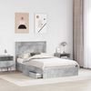 vidaXL Aufbewahrungsbett Beton Grau 135 x 190 cm Holzwerkstoff 3410251 Bild 3
