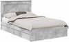 vidaXL Aufbewahrungsbett Beton Grau 135 x 190 cm Holzwerkstoff 3410251 Bild 2