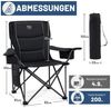 TIMBER RIDGE Campingstuhl Faltbarer Stuhl, 200KG Belastbar,TIMBER RIDGE Übergroßer Bequem (1 St), aus 600D Polyester, mit höhenverstellbaren Armlehnen Bild 3