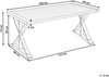 Gartentisch CALABRITTO 90 cm 180 cm Akazienholz Braun Bild 2