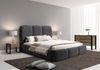 Polsterbett Doppelbett GRACIA 160x200cm Komplettset in Stoff Macau Anthrazit Bild 2
