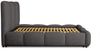 Polsterbett Doppelbett GRACIA 160x200cm Komplettset in Stoff Macau Anthrazit Bild 5