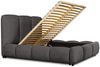 Polsterbett Doppelbett GRACIA 160x200cm Komplettset in Stoff Macau Anthrazit Bild 4
