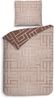 Heckett & Lane Twill Bettwäsche 135x200 Roja red Labyrinth Linien Wende rot Bild 2