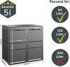 MBOX24 MODERN Mülltonnenbox 2er für 120 Liter Mülltonne | Anthrazit | Mülltonnenverkleidung | Mülltonnenhaus | Box für Mülltonnen | Mülltonnenunterstand | Mülltonneneinhausung Bild 3