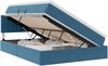 vidaXL Bett mit Stauraum und LED mit LED Dunkelblau 140 x 200 cm Samt 3371521 Bild 2