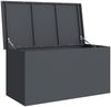vidaXL Gartenlagerkissenbox Stahl 100 x 50,5 x 50 cm 220 Anthrazit 874562 Bild 5