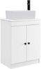 vidaXL Badezimmerschrank mit Waschbecken Weiß 54 x 35 x 83 cm 890130 Bild 2