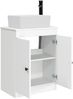 vidaXL Badezimmerschrank mit Waschbecken Weiß 54 x 35 x 83 cm 890130 Bild 4