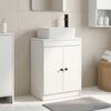 vidaXL Badezimmerschrank mit Waschbecken Weiß 54 x 35 x 83 cm 890130 Bild 1
