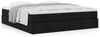 vidaXL Ottoman-Bett mit Matratze Schwarz 160x200 cm Stoff 3311122 Bild 4