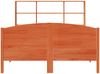 vidaXL Massivholzbett mit Regal ohne Matratze Wachsbraun 160x200 cm 3323100 Bild 4