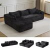 Leawin Sofa Modulares L-Form Sofa – Komfortable Sofas Wohnzimmer für kleine Räume, 3-Sitzer Ecksofa, bequem & platzsparend, ideal für Wohnzimmer Bild 2