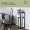 Blumenhocker 2er-Set, Metall-Blumenständer, Blumensäule, aus Metall in schwarz Bild 5