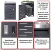 XL 1er-/2er-Mülltonnenverkleidung HWC-H40, Mülltonnenbox, Pflanzkasten Edelstahl-Metall 40kg 125x75x102cm erweiterbar Bild 2