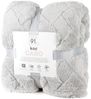 Wohndecke CARO Design91 Karierte Kuscheldecke ideales Geschenk Weiche warme Decke 150x200 cm silber Bild 3