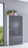 moebel-dich-auf Aktenschrank TABOR hoch (Büroschrank Ordnerschrank Mehrzweckschrank, Metallgriffe, 5 Fächer, abschließbar) Made in Germany Bild 2