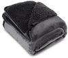 Wohndecke TEDY Teddy-Fleece kuschelige Sofadecke Sesselschoner Extra weich stahl 150x200 cm stahl Bild 2