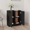 vidaXL Sideboards 2 Stk. Schwarz 30x30x70 cm Holzwerkstoff 811136 Bild 3