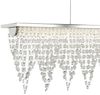 LED Hängeleuchte, Kristalle, Edelstahl, H 115 cm, DRAPE Bild 2