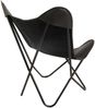 Lesli Living Butterfly-Sessel Buffalo 75 x 75 x 87 cm Schwarz Bild 5