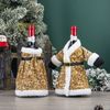 ABC Weinflaschenbezug, für Weihnachten, rot, Polyester, 3 x 20 x 25 cm Bild 2