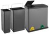 SVITA TC2Combo35 Mülleimer grau 35 Liter 12+23l Treteimer Trennsystem Küche Bild 5
