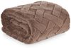 Wohndecke CARO Design91 Karierte Kuscheldecke ideales Geschenk Weiche warme Decke 150x200 cm braun Bild 4