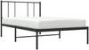vidaXL Bettgestell mit Kopfteil Metall Schwarz 90x200 cm 352473 Bild 5