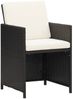 vidaXL Gartenstühle 4 Stk. Poly Rattan Schwarz 316745 Bild 2