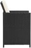 vidaXL Gartenstühle 4 Stk. Poly Rattan Schwarz 316745 Bild 4