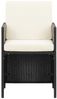 vidaXL Gartenstühle 4 Stk. Poly Rattan Schwarz 316745 Bild 3