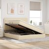 vidaXL Bett mit Stauraum und LED mit LED Creme 180 x 200 cm Polyester 3372562 Bild 4