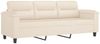 vidaXL 2-tlg. Sofagarnitur mit Kissen Beige Mikrofasergewebe 3202343 Bild 4
