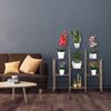 Relaxdays Braunes Blumenregal aus Holz Bild 3