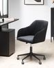 Beliani 'Venice' Bürostuhl, höhenverstellbar, Samtstoff, 64 x 89 x 64 cm, Schwarz Bild 3