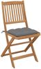 vidaXL Klappbare Gartenstühle 6 Stk. mit Kissen Massivholz Akazie 3075010 Bild 3