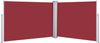 vidaXL Ausziehbare Seitenmarkise Rot 100 x 1000 cm 48477 Bild 2