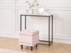Pouf mit Stauraum LORETTO Samtstoff Pastellrosa Bild 3