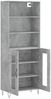 vidaXL Highboard Betongrau 69,5x34x180 cm Holzwerkstoff 3189313 Bild 4