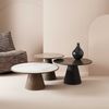 Signature 'MAFRA' Beistelltisch B60 cm Eiche und Glas - Helles Holz Bild 2
