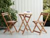 Bistro Set klappbar SACILE Akazienholz Braun Bild 3