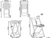 Bistro Set klappbar SACILE Akazienholz Braun Bild 2