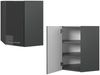 Eckhängeschrank Fame-Line Anthrazit Hochglanz 57 cm Vicco Bild 5