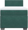 vidaXL Boxspringbett mit Matratze Dunkelgrün 80x200 cm Samt 3286159 Bild 4