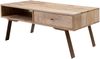 Wohnling Couchtisch SAKIR 95 x 42 x 50 cm Mango Massivholz / Metall Sofatisch Bild 2