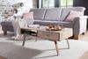 Wohnling Couchtisch SAKIR 95 x 42 x 50 cm Mango Massivholz / Metall Sofatisch Bild 5