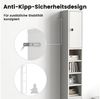 COSTWAY Hochschrank Badschrank schmal, verstellbaren Regal, 20x20x180cm, Weiß Bild 3