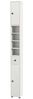 COSTWAY Hochschrank Badschrank schmal, verstellbaren Regal, 20x20x180cm, Weiß Bild 5