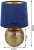 Tischleuchte Nachttischlampe Leuchte Lampe Sophia goldfarbig 1xE14 Höhe ca. 26 cm Bild 5